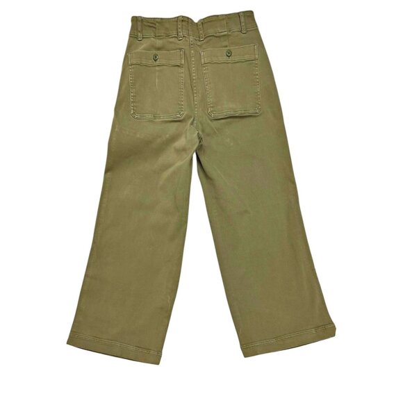 Everlane The Utility Sagebrush Twill Wide Leg Cropped Pants - Picture 7 of 9